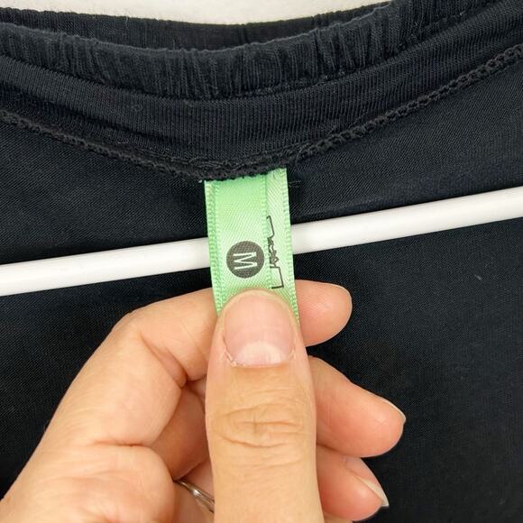 Honeydew Intimates Women's Black Bell Sleeve Embroidered Pajama Set Size Medium - Picture 4 of 7